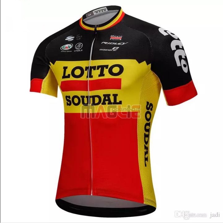 Maglia Lotto Soudal Manica Corta 2018 Nero e Giallo - Clicca l'immagine per chiudere